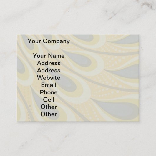 ピーコックアンティークヴィンテージ カラフル 名刺 (正面)