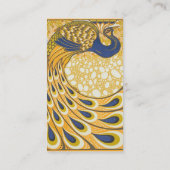 ピーコックアンティークヴィンテージ カラフル 名刺 (裏面)