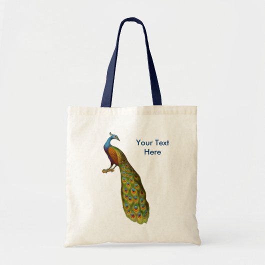 ピーコックアートアニマルトートバッグ トートバッグ (正面)