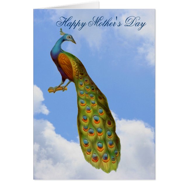 ピーコックアートマザーズデイカード (正面)