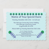 ピーコックアート招待状 招待状 (裏面)