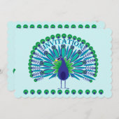 ピーコックアート招待状 招待状 (正面/裏面)