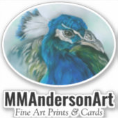 ピーコックアート文字 シール (正面)