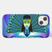 ピーコックアート1のオプション iPhoneケース (裏面横)