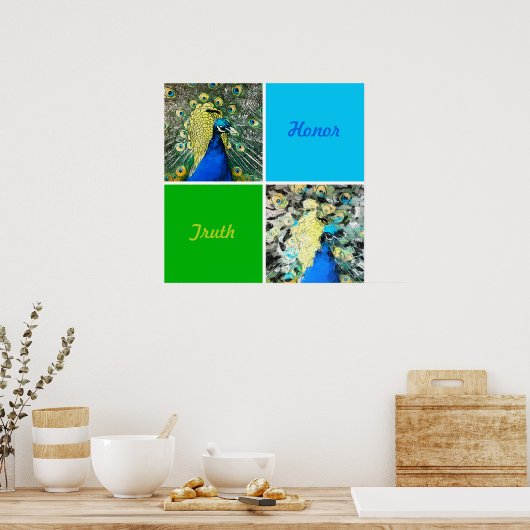 ピーコックアート ポスター (キッチン)