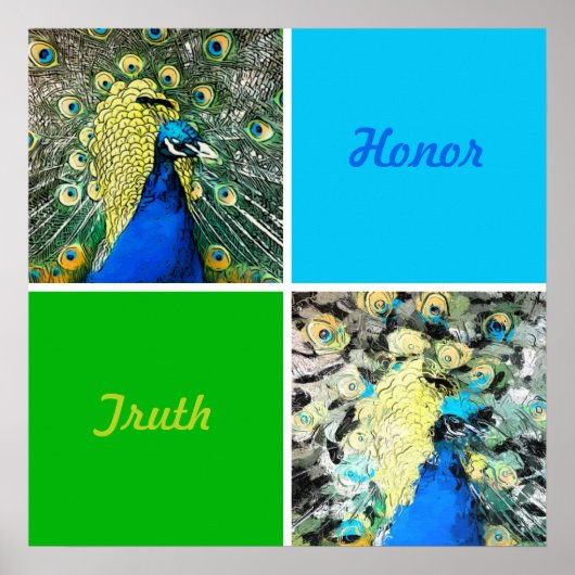 ピーコックアート ポスター (正面)