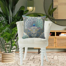 ピーコックアールデコ新しい石板ブルーバタフライ