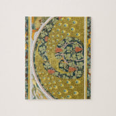 ピーコックアールヌーボースタイルラウンド複雑なデザイン ジグソーパズル (縦)