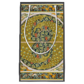 ピーコックアールヌーボースタイルラウンド複雑なデザイン スモールペーパーバッグ (正面)