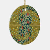 ピーコックアールヌーボースタイルラウンド複雑なデザイン セラミックオーナメント (右)