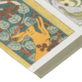 ピーコックアールヌーボースタイルラウンド複雑なデザイン テーブルクロス (アングル)