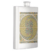 ピーコックアールヌーボースタイルラウンド複雑なデザイン フラスク (右)