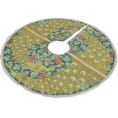 ピーコックアールヌーボースタイルラウンド複雑なデザイン ブラッシュドポリエステルツリースカート (アングル)