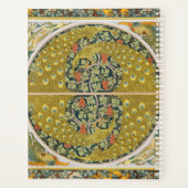 ピーコックアールヌーボースタイルラウンド複雑なデザイン プランナー手帳 (裏面)