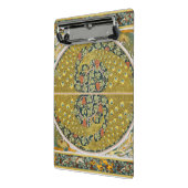 ピーコックアールヌーボースタイルラウンド複雑なデザイン ミニクリップボード (アングル2)