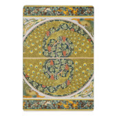 ピーコックアールヌーボースタイルラウンド複雑なデザイン ミニクリップボード (裏面)