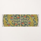 ピーコックアールヌーボースタイルラウンド複雑なデザイン ヨガマット (裏面(横))