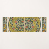 ピーコックアールヌーボースタイルラウンド複雑なデザイン ヨガマット (正面(横))