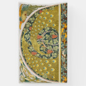 ピーコックアールヌーボースタイルラウンド複雑なデザイン 横断幕 (縦)