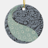 ピーコックアールヌーボーバクラシックード セラミックオーナメント (正面)