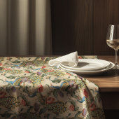 ピーコックアールヌーボーフローラルパターン テーブルクロス