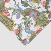 ピーコックアールヌーボーフローラルパターン 薄葉紙 (詳細)