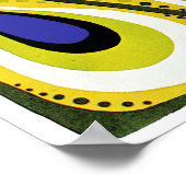 ピーコックアールヌーボーポスタープリント-ヴィンテージ ポスター (角)