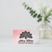 ピーコックイラストレーション |水彩 名刺 (スタンド正面)