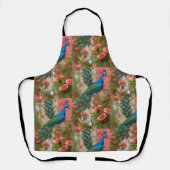ピーコックインアプリコットバラガーデン エプロン (正面)