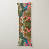ピーコックインアプリコットバラガーデン ボディピロー (正面縦)