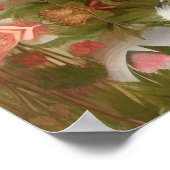 ピーコックインアプリコットバラガーデン ポスター (角)