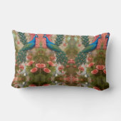 ピーコックインアプリコットバラガーデン ランバークッション (裏面)