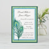 ピーコックインスパイア結婚式招待状 招待状 (スタンド正面)