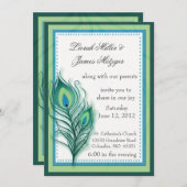 ピーコックインスパイア結婚式招待状 招待状 (正面/裏面)