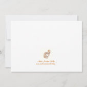 ピーコックインペイズリーヘンナアート招待状 招待状 (裏面)