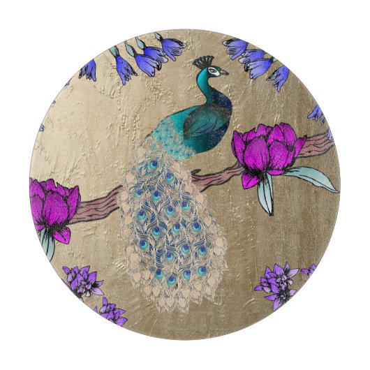 ピーコックイン金ゴールド カッティングボード (正面)