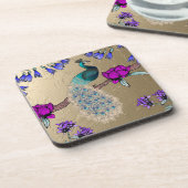 ピーコックイン金ゴールド コースター (左側)