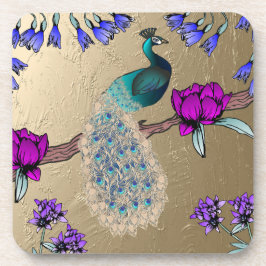 ピーコックイン金ゴールド コースター