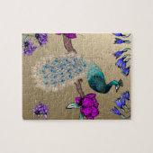 ピーコックイン金ゴールド ジグソーパズル (横)