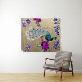 ピーコックイン金ゴールド タペストリー (インサイチュ(横))