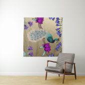 ピーコックイン金ゴールド タペストリー (インサイチュ(横))