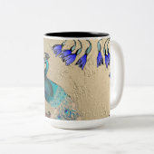 ピーコックイン金ゴールド ツートーンマグカップ (正面右)