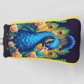 ピーコックウィズピーチバラ ゴルフヘッドカバー (正面)