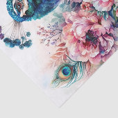 ピーコックウォーターカラフルカラーフローラアート 薄葉紙 (詳細)