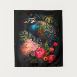 ピーコックウォールタペストリー タペストリー