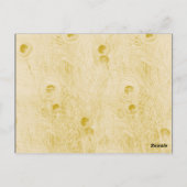 ピーコックエレガンスしゃれているアールデコテーブル番号 ポストカード (裏面)