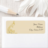 ピーコックエレガンスしゃれているアールデコ ラベル (インサイチュ)