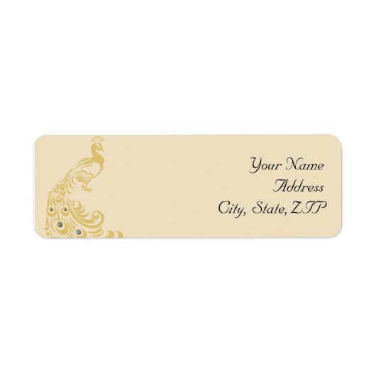 ピーコックエレガンスしゃれているアールデコ ラベル (正面)