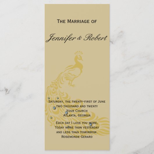 ピーコックエレガンスとアールデコプログしゃれているラム プログラム (正面)