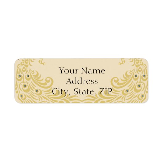 ピーコックエレガンスアニバーサリー差出人住所 ラベル (正面)